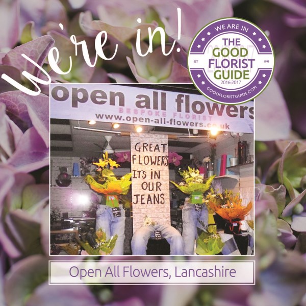 Open all flowers - good florist guide accredited 